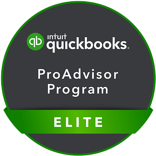 Virtual Accountant: Intuit Quickbooks Certified ProAdvisor on Desktop Badge